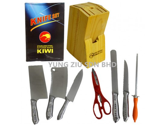 8PCS KIWI KITCHEN KNIFE SET